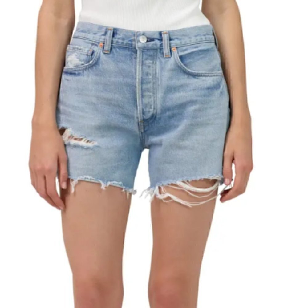CITIZENS OF HUMANITY ANNABELLE LONG DENIM SHORTS IN SIZE 24